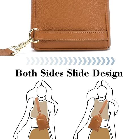 Haytijoe Crossbody Sling Bag for Women RFID Blocking Vegan Leather Fanny Packs Travel Bag in Saudi Arabia