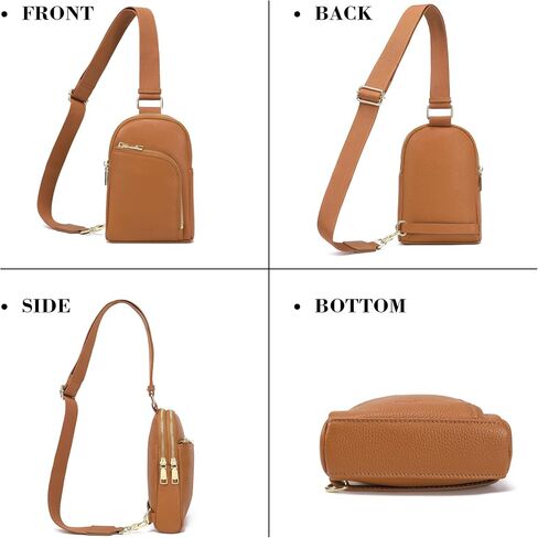 Haytijoe Crossbody Sling Bag for Women RFID Blocking Vegan Leather Fanny Packs Travel Bag in Saudi Arabia