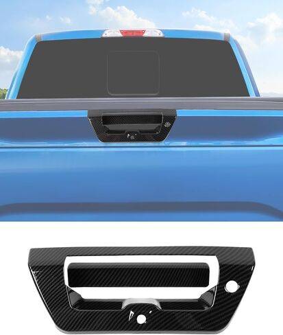 غطاء مقبض الباب الخلفي إطار ديكور لسيارة Ford F150 F-150 2015-2020، إكسسوارات خارجية للسيارة، أسود in Kuwait