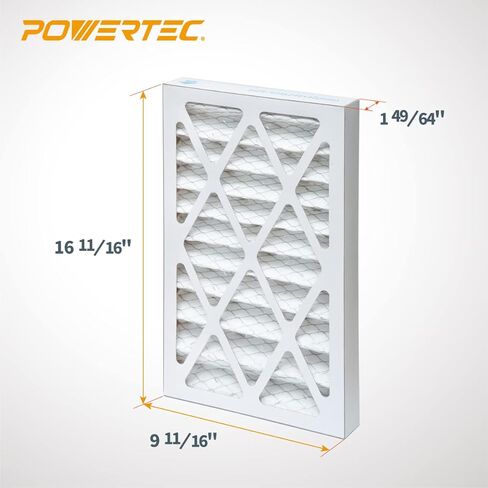 POWERTEC 75006 1 Micron Inner Filter for POWERTEC AF4000, AF4001/ WEN 3410/ Shop Fox W1830 Air Filtration System, 1pk, Air Filtration Systems Woodworking for Shop Dust Collectors, Workshop and Garage in Saudi Arabia