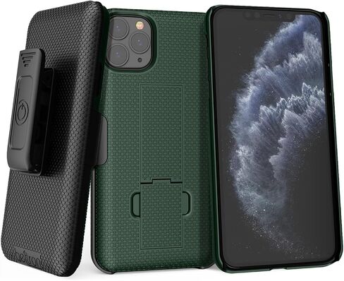BELTRON Case & Holster Combo for iPhone 11 Pro Max, Rugged Shell & Holster with Built-in Kickstand comptible with Apple iPhone 11 Pro Max (2019) - Black in Kuwait