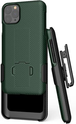 BELTRON Case & Holster Combo for iPhone 11 Pro Max, Rugged Shell & Holster with Built-in Kickstand comptible with Apple iPhone 11 Pro Max (2019) - Black in Kuwait