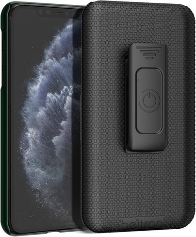 BELTRON Case & Holster Combo for iPhone 11 Pro Max, Rugged Shell & Holster with Built-in Kickstand comptible with Apple iPhone 11 Pro Max (2019) - Black in Kuwait