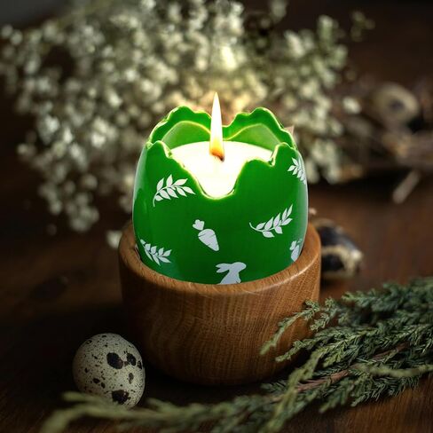 ديكور عيد الفصح - شمعة معطرة بيض عيد الفصح، هدايا عيد الفصح للنساء، شموع اللافندر (8.5 أونصة) in Kuwait