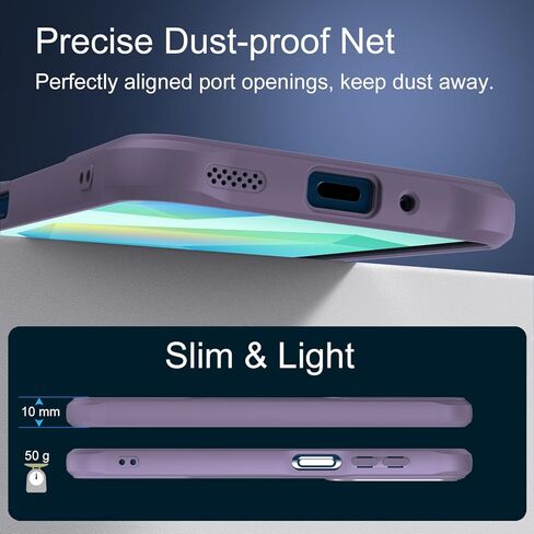 Dahkoiz for Samsung Galaxy A16 5G Phone Case مع واقي شاشة الخصوصية ، متوافق مع Magsafe ، وحماية الكاميرا ، وحماية مسرح 15 قدمًا نحيفًا ومغناطيسيًا خفيفًا ، أسود in Kuwait