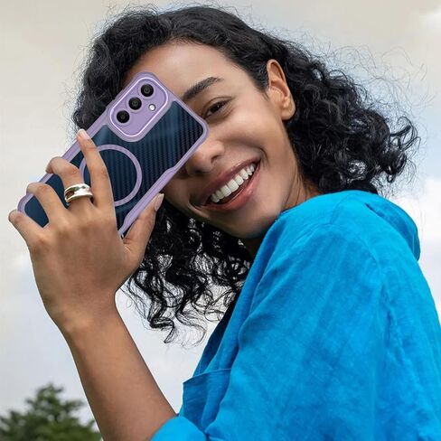 Dahkoiz for Samsung Galaxy A16 5G Phone Case مع واقي شاشة الخصوصية ، متوافق مع Magsafe ، وحماية الكاميرا ، وحماية مسرح 15 قدمًا نحيفًا ومغناطيسيًا خفيفًا ، أسود in Kuwait