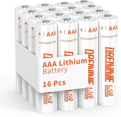 Dreamme 1200mAh 1.5v بطاريات الليثيوم AAA [غير قابلة للتشغيل]- بطاريات Lithium AAA الممتازة 1.5 فولت in Saudi Arabia