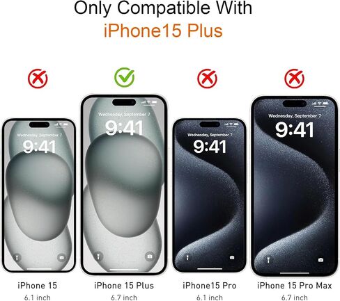 بالنسبة إلى Apple iPhone 14 بالإضافة إلى حامي شاشة الزجاج المقسّر وحامي عدسة الكاميرا [HD Clear] [Anti Scratch] [سهلة التثبيت] تغطية كاملة متوافقة مع iPhone 14 Plus 6.7 بوصة [2+2Pack] in Kuwait