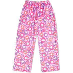 iscream Big Girls Silky Soft Plush Fleece Pants - Boho Bliss Collection