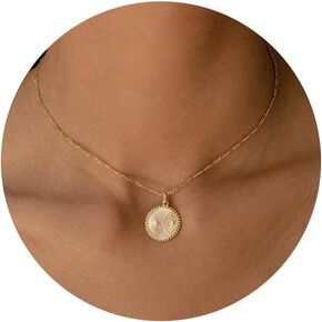 Lariat Gold Necklace for Women Dainty Long Necklace 14k Gold Plated Y-Shaped Layered Chain Necklaces
