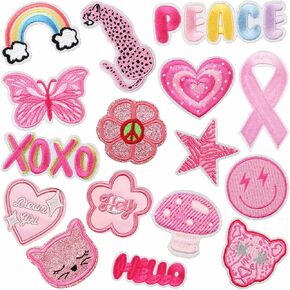9 PCS Embroidered Patches Iron-on Appliques, Embroidered Patches for Halloween, Embroidery Iron-on/Sew-on Patch for Jackets Clothing