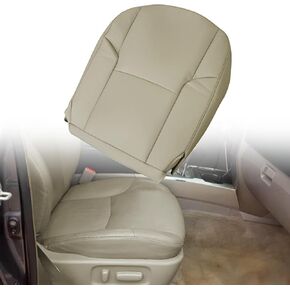 SecosAutoparts Driver Side Bottom Leather Seat Cover Compatible with Toyota 4Runner Limited 2003 2004 2005 2006 2007 2008 2009 Tan