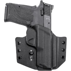 Tulster OWB Contour Holster in Right Hand fits: M&P Shield EZ 9mm / Equalizer | Optic Compatible Outside The Waistband Concealed Carry Kydex Holster