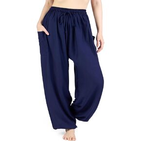 Lannaclothesdesign Women's Elephant Hippie Boho Yoga Harem Pants