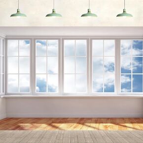 10x8ft Empty Room Window Backdrop Window View Sky Cloud Wooden Floor Business Office Background Video Conference Decoration Home Wall Hanging Online Meetings Video Call Photo Studio Props