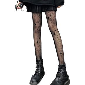 2 Pack Goth Tights Goth Tights for Women Ripped Tights Gothic Tights Goth Accessories Gohtic Clothing