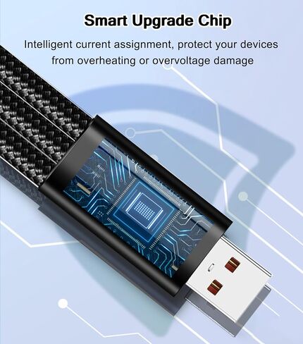 كابل USB C متعدد الشحن ، 60W USB C إلى كابل USB C مع 3 فروع منفصلة 4ft USB C كبلات نايلون مضفر ، 3 في 1 USB C كابل شحن سريع لأجهزة Apple و Android in Kuwait