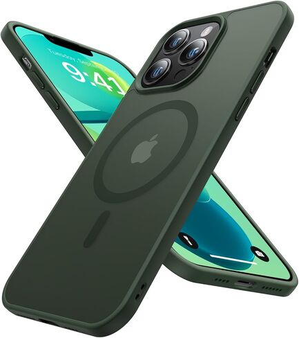 Magnetic for iPhone 13 Pro Max Case [متوافق مع Magsafe] [10 أقدام تم اختبار قطرة من الدرجة العسكرية] حالة غير لامعة شفافة نحيفة لحالة هاتف iPhone 13 Pro Max ، Hot Pink (6.7 ") in Saudi Arabia