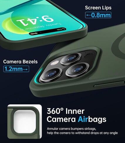 Magnetic for iPhone 13 Pro Max Case [متوافق مع Magsafe] [10 أقدام تم اختبار قطرة من الدرجة العسكرية] حالة غير لامعة شفافة نحيفة لحالة هاتف iPhone 13 Pro Max ، Hot Pink (6.7 ") in Saudi Arabia