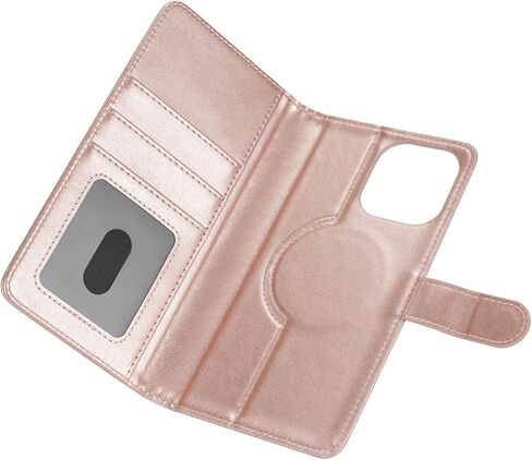 حالة Zouzt لـ iPhone 16 Pro Max 6.9 بوصة ، 2 في 1 محفظة قابلة للفصل مع حامل البطاقة لـ Magsafe Magsafe Magnetic Wireless Charging Pu Leather Folio Folio Kickstand Cover Women in Kuwait