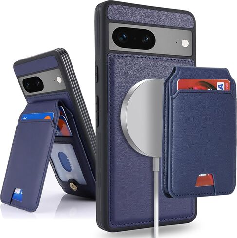 for Google Pixel 7a case with Credit Card Holder, fits Pixel 7a Phone Leather Case Wallet for Women Compatible Wallet Detachable 2-in-1 for Men-White Leopard in Kuwait