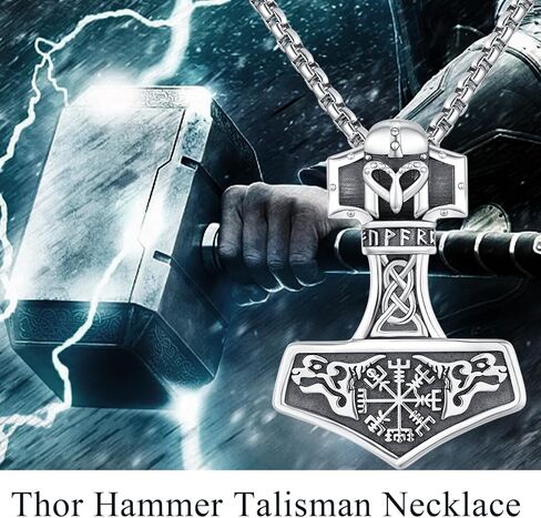قلادة خوذة YueYuan Viking للرجال، قلادة فايكنغ من الفضة الإسترلينية عيار 925 باللون الأسود مجوهرات فايكنغ من العصور الوسطى لذكرى عيد الميلاد، 20+2 بوصة in Kuwait