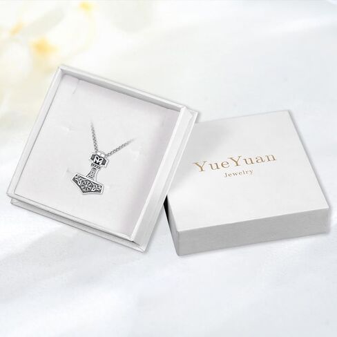 قلادة خوذة YueYuan Viking للرجال، قلادة فايكنغ من الفضة الإسترلينية عيار 925 باللون الأسود مجوهرات فايكنغ من العصور الوسطى لذكرى عيد الميلاد، 20+2 بوصة in Kuwait