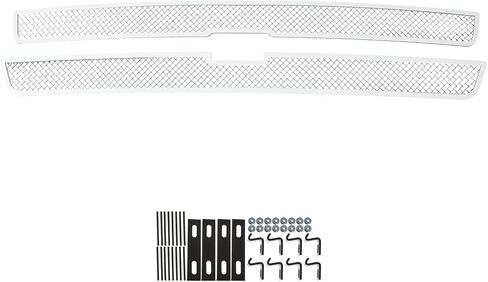 HD Ridez Compatible with Chevy Silverado 1500 2500 3500 1999-2000 & Suburban Tahoe 00-06 Main Upper Stainless Steel Chrome Polished 8x6 Horizontal Billet Grille Insert HDR-GRCA4298S in Saudi Arabia