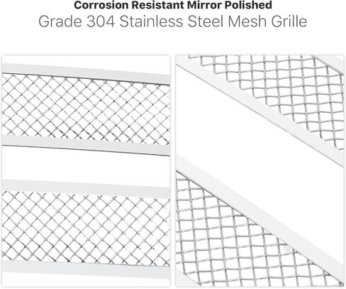 HD Ridez Compatible with Chevy Silverado 1500 2500 3500 1999-2000 & Suburban Tahoe 00-06 Main Upper Stainless Steel Chrome Polished 8x6 Horizontal Billet Grille Insert HDR-GRCA4298S in Saudi Arabia