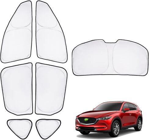 T TGBROS Privacy Sunshade مخصص مناسب لـ 2018-2023 2024 Acura RDX Accessories الزجاج الأمامي الجانبي للنافذة الخلفية مجموعة كاملة من ظلال شمس السيارة كتل قابلة للطي للأشعة فوق البنفسجية تحافظ على برودة سيارتك 8 قطع in Kuwait