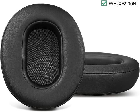 أسماء الأذن البديلة لسماعات الرأس Sony WH-XB900N (WH-XB900) ، وسائد منصات الأذن مع رغوة ذاكرة عزل الضوضاء ، وجلد البروتين الناعم الأزرق in Kuwait
