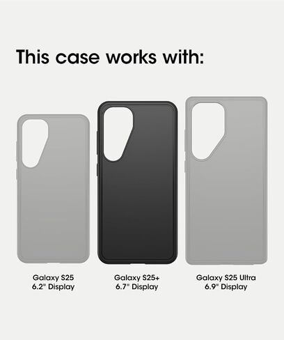 Otterbox Samsung Galaxy S25 Ultra Defender Series Case - Black (السفن في Polybag ، مثالية لعملاء الأعمال) in Kuwait