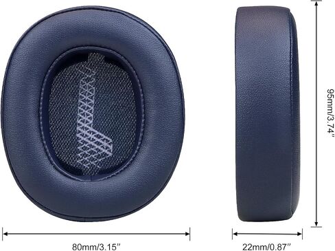 بديل لسماعات الأذن لـ JBL Live 500BT Wireless Over-are سماعات الأذن ، وسائد منصات الأذن مع رغوة ذاكرة عزل الضوضاء ، والبروتين الناعم الأبيض in Kuwait