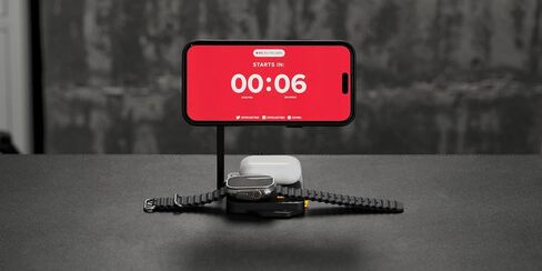 Aulumu MagSafe-Compatible Wireless Charging Stand/Pad | M01 4-in-1 Wireless Charging Station | Qi2 Certified 15W Collapsible Magnetic Wireless Charger for iPhone 16 &Apple Watch/AirPods in Kuwait