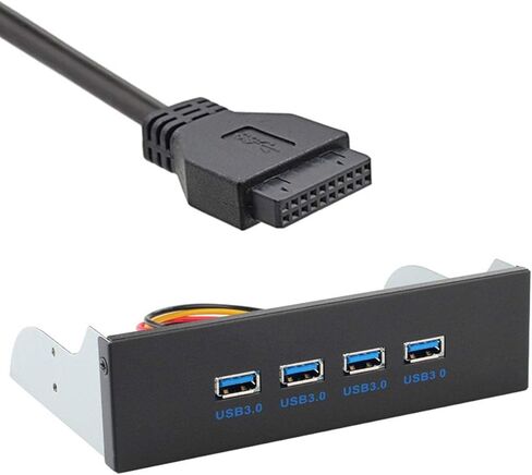 Cy USB 3.0 Hub 4 Ports Front Front to Motherboard 20pin Adapter مع CABL in Kuwait