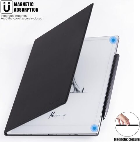 Bozhuorui Magnetic Case لـ Onyx Boox Go 10.3 Tablet (2024 تم إصداره) - Pu Leather Leady Lightweight Book Wover with Auto Sleep/Wake (Denim Gray) in Kuwait