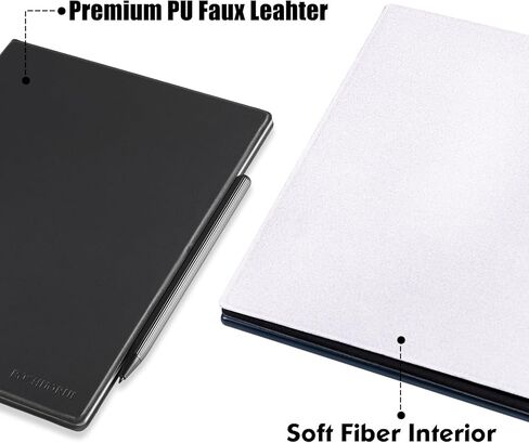 Bozhuorui Magnetic Case لـ Onyx Boox Go 10.3 Tablet (2024 تم إصداره) - Pu Leather Leady Lightweight Book Wover with Auto Sleep/Wake (Denim Gray) in Kuwait