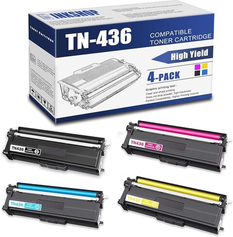TN436BK TN-436BK Compatible TN436 Black Super High Yield Toner Cartridge Replacement for Brother TN-436 HL-L8260CDW HL-L8360CDW DCP-L8410CDW MFC-L8610CDW Toner.(2 Black) in Saudi Arabia