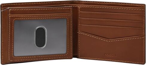Fossil Men's Hayes Bifold with Flip ID, Black in Saudi Arabia