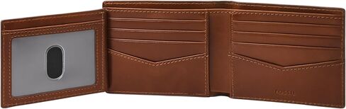 Fossil Men's Hayes Bifold with Flip ID, Black in Saudi Arabia