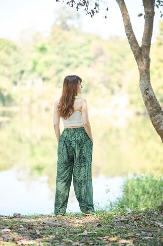 سراويل نسائية من Lannaclothesdesign على شكل فيل هيبي بوهو يوجا in Kuwait
