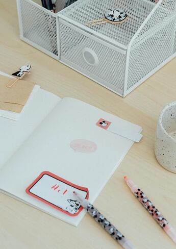 Pusheen Stationery Set | Pusheen Pencil Case With A6 Notebooks, Highlighters, Sticky Notes, Paper Clips, Stickers, Pen, Pencil | Pusheen Merchandise | Pusheen Gifts in Saudi Arabia