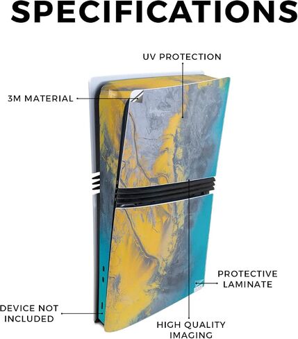 ألعاب الكربون ألعاب الجلد متوافقة مع محرك أقراص Sony لأجهزة PS5 الرقمية للطبعة - Teal Marble - Premium 3M Vinyl Drotction Wrap Cover | مصنوع في الولايات المتحدة الأمريكية من قبل Mayyskins in Kuwait