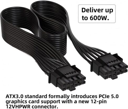Xiwai Modular Power Supply ATX 12Pin إلى كابل فاصل مزدوج 8Pin و 6Pin لبطاقة رسومات GPU 3080 3090 AX850 AX750 AX650 in Kuwait