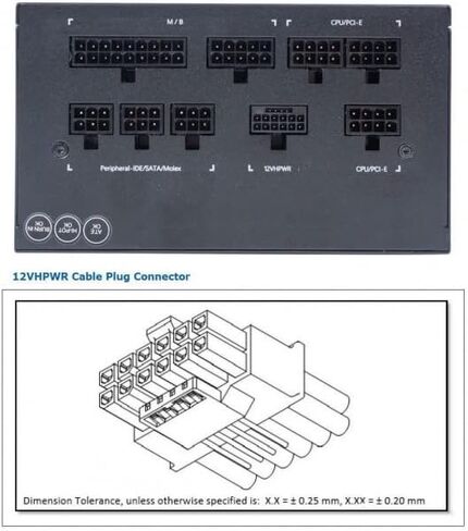Xiwai Modular Power Supply ATX 12Pin إلى كابل فاصل مزدوج 8Pin و 6Pin لبطاقة رسومات GPU 3080 3090 AX850 AX750 AX650 in Kuwait