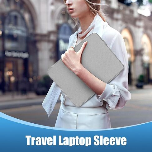 Ctemnpho 17.3inch Laptop Sleeve Case Storage Bag, Portable Computer Cover Bag with Pocket Zipper for 17.3inch Monitor, Laptop Notebook Computer Gaming Display Protective Travel Bag in Saudi Arabia