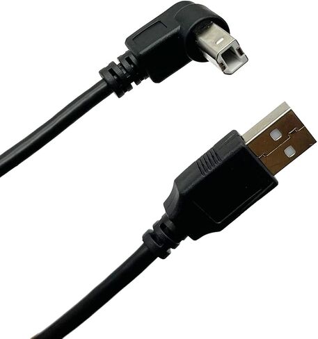 Seadream Right Angled Printer Cable; 2Pack USB2.0 A Male Plug to Right Angle USB B Male A/B M/M Printer Scanner Cord Cable(Right Angled) in Kuwait