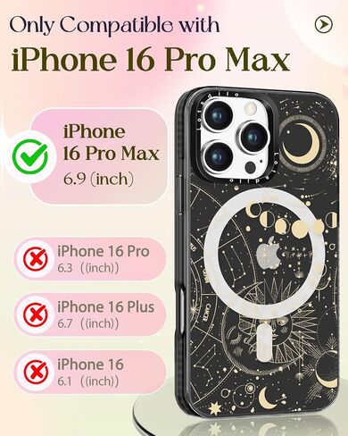 Case for iPhone 16 Pro Max Case Compatible with Magsafe Ring Holder Stand - for Women Blue Flower Design TPU Phone Cover for Girls Girly Funny Fashion in Kuwait