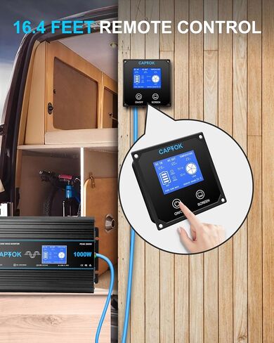 150W Car Power Inverter DC 12V to 110V AC Converter with 3.1A Dual USB Power inverters for Vehicles Camping Accessories in Kuwait