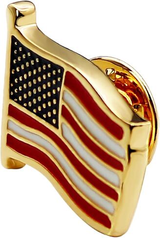 Boutique American Flag Pin Suit lapel flag pins Plated in Kuwait